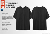 Oversized T-shirt Mockup, a Shirt Mockup by Irhasalfahad (Thumbnail 1 of 2)
