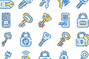 Key and lock doodle concept icon set, an Object Graphic by pikepicture (Thumbnail 3 of 3)