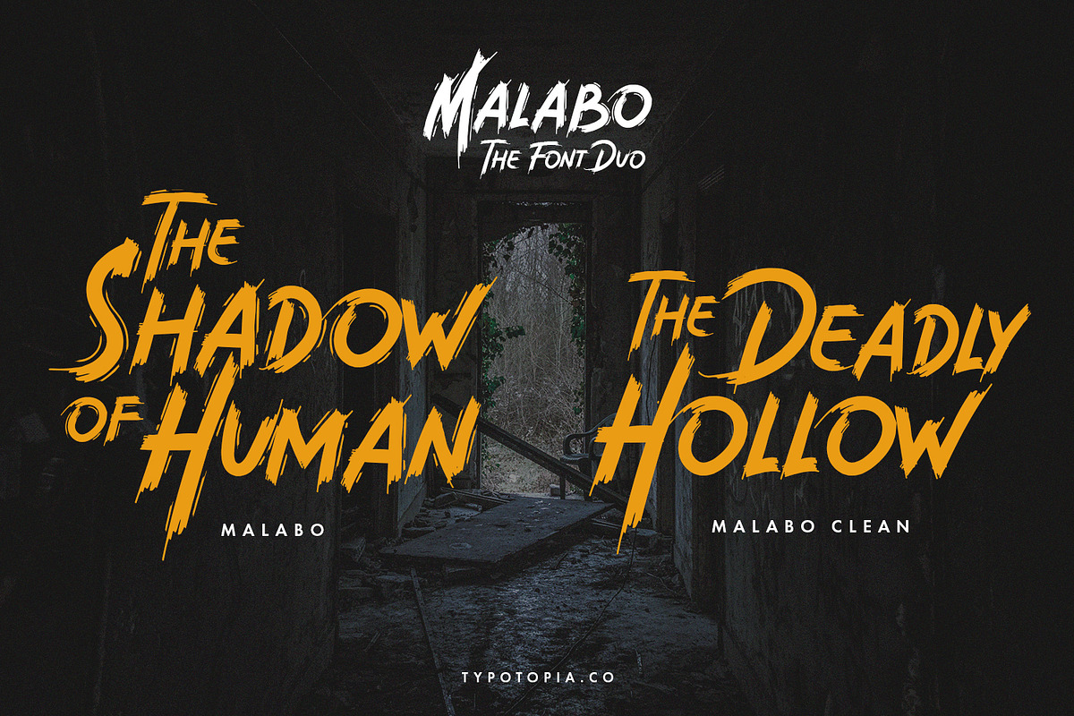 Malabo - Creepy Font preview 2