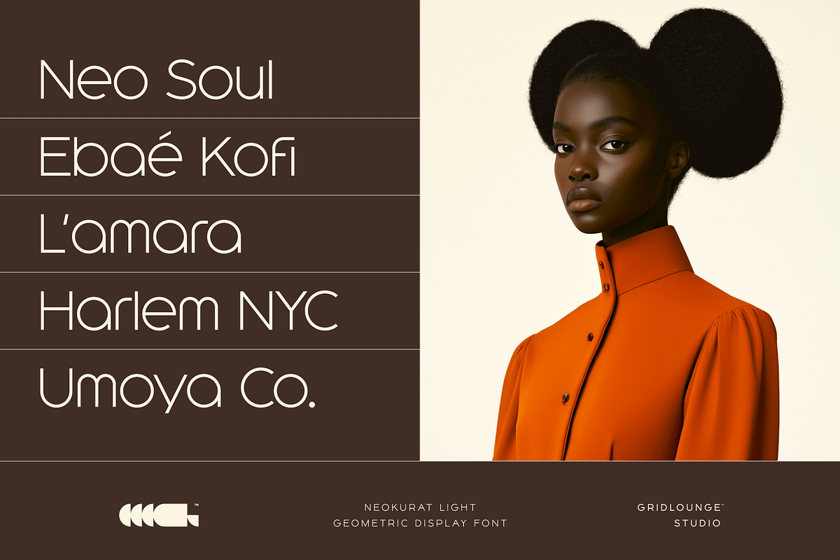 Neokurat — Light, a Sans Serif Font by Gridlounge (Photo 9 of 14)