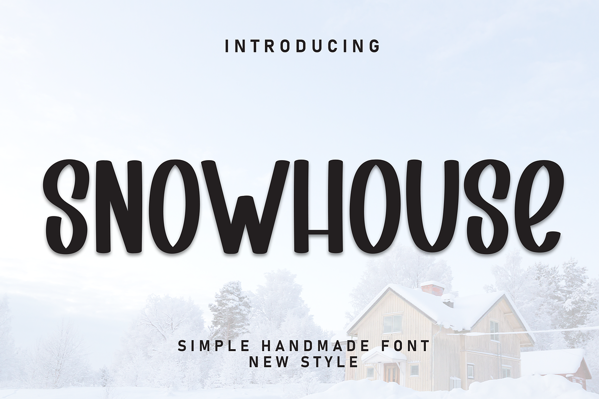 Snowhouse | Script Font, a Script Font by Scratchones (Photo 1 of 8)