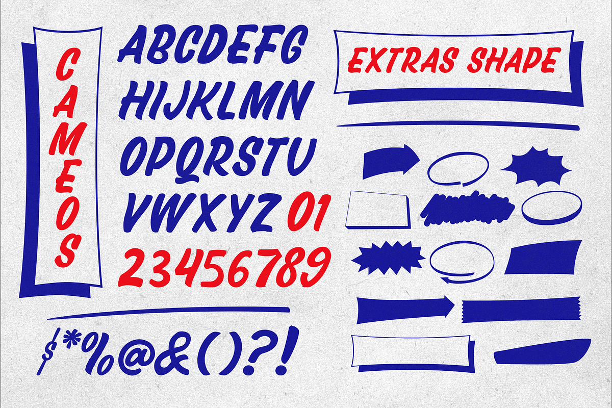 Cameos | Handdrawn Typeface, a Handwritten Font by Goodwheel Studio (Photo 4 of 10)