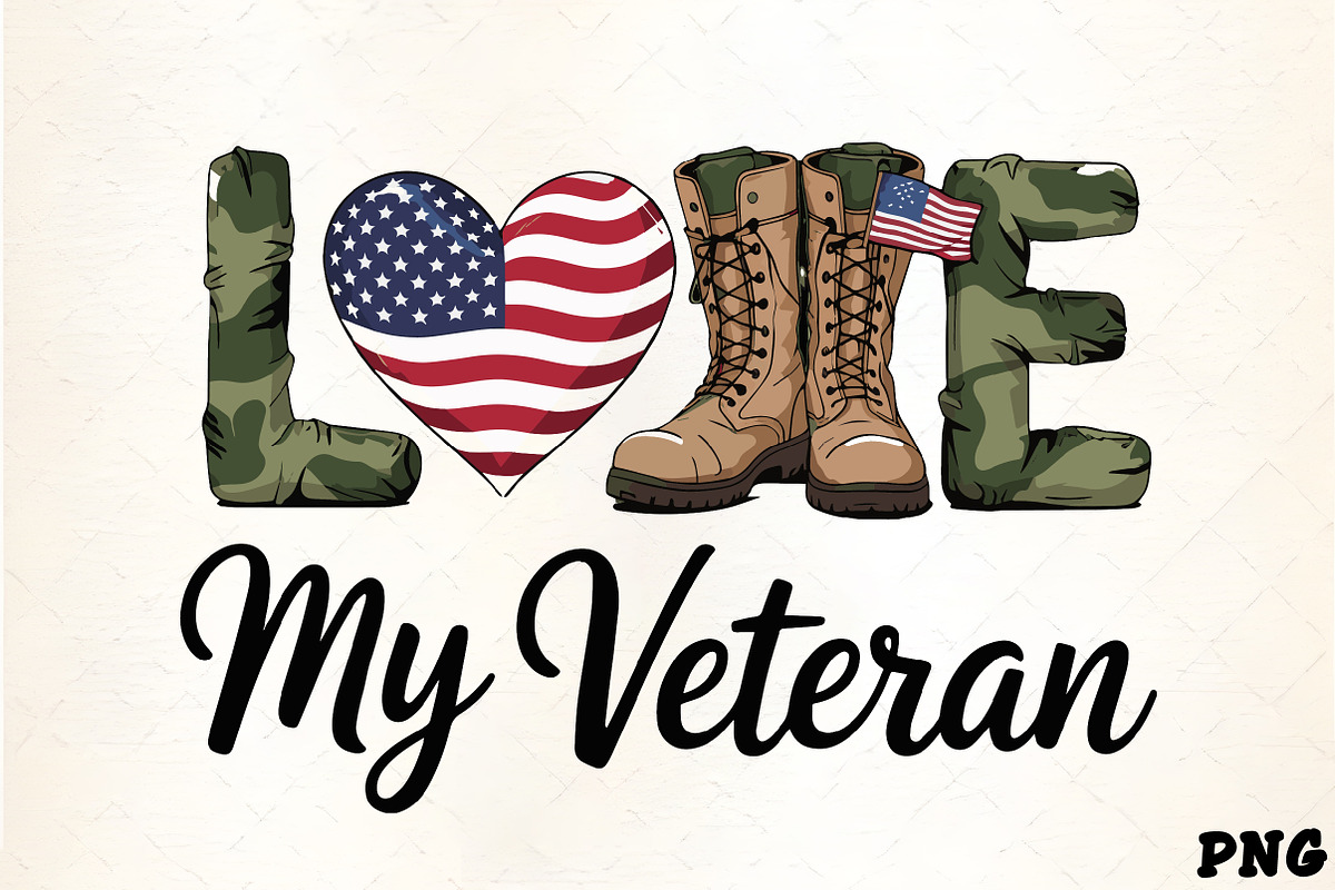 Love my veteran patriotic american f, an Illustration by CrexoraLab (Photo 1 of 4)