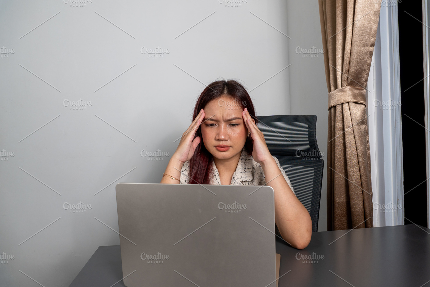Frustrated Businesswoman, a Person Photo by PanduYudhaSatria