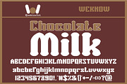 Chocolate Milk font, a Font by weknow (Thumbnail 1 of 5)