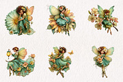 Whimsical Spring Fairy Clipart, an Illustration by CreationArt (Thumbnail 7 of 7)
