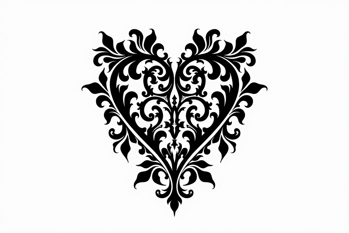 Romantic Lace Heart Clipart, an Illustration by Artivon (Photo 9 of 21)