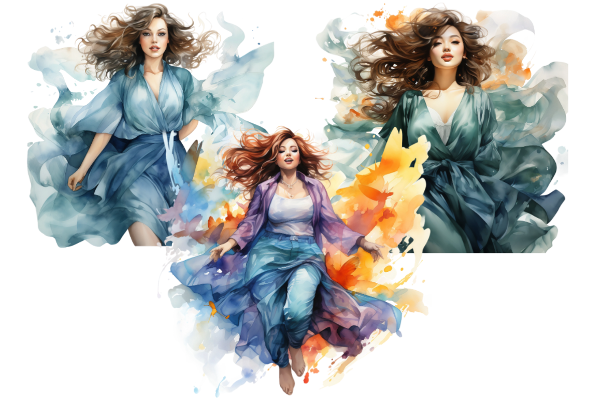 Watercolor Curvy Beauty Clipart, a Person Illustration by Mash Mash Stickers (Photo 3 of 9)