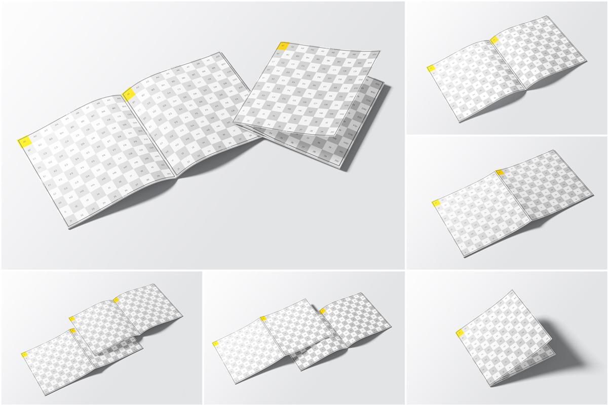 Square Booklet Mockup, a Books & Magazine Mockup by Rizky Audymas (Photo 9 of 9)