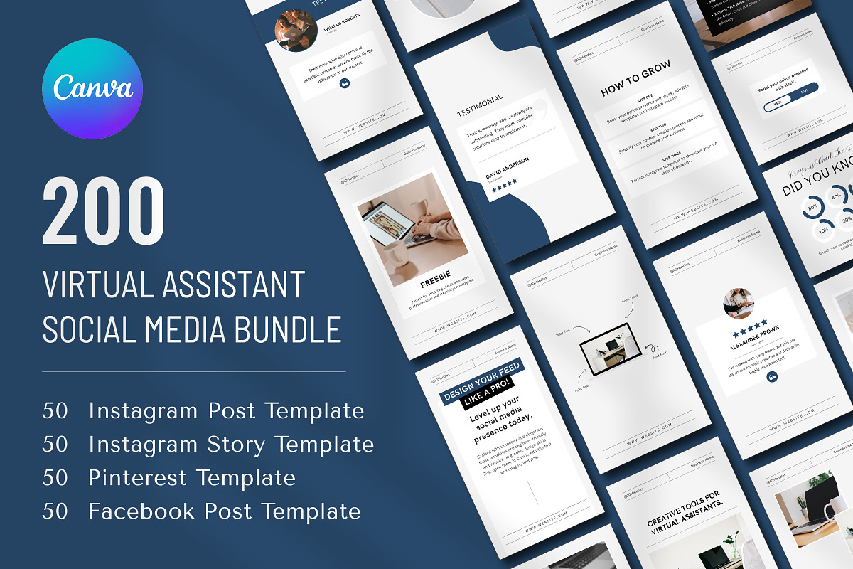 Virtual Assistant SocialMedia Bundle