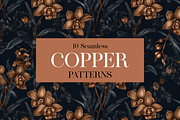 10 Copper Botanica Patterns, a Pattern Graphic by Motifs (Thumbnail 5 of 12)