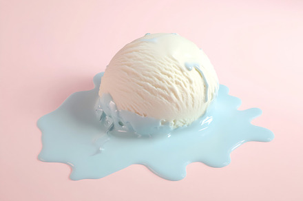 Ice cream melting pastel, a Food & Drink Photo by Beautiful things