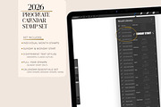 2026 Procreate Calendar Brush Set, a Brush Add-On by Sometimes Crafter Studio (Thumbnail 2 of 6)