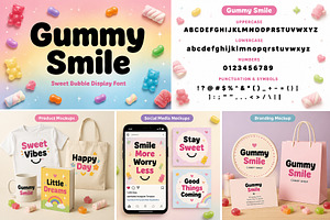 Gummy Smile, a Slab Serif Font by Wow Magic