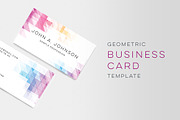 Geometric Business Card Template, a Business Card Template by lissius (Thumbnail 1 of 6)