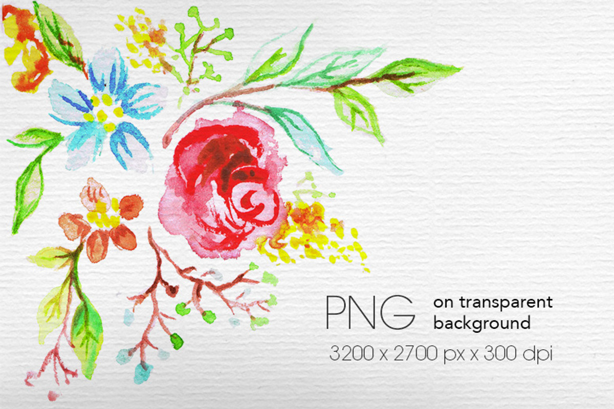 Set of watercolor flowers, a Decorative Illustration by ARSCOR (Photo 11 of 11)