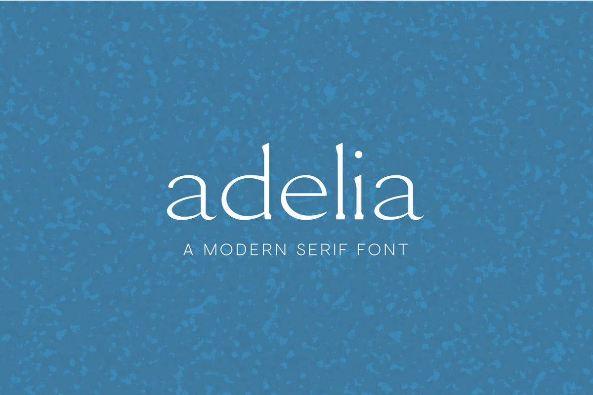 Adelia - A Modern Serif Font preview 2