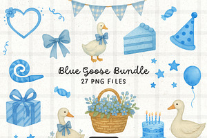 Goose Birthday - Cute PNG Clipart