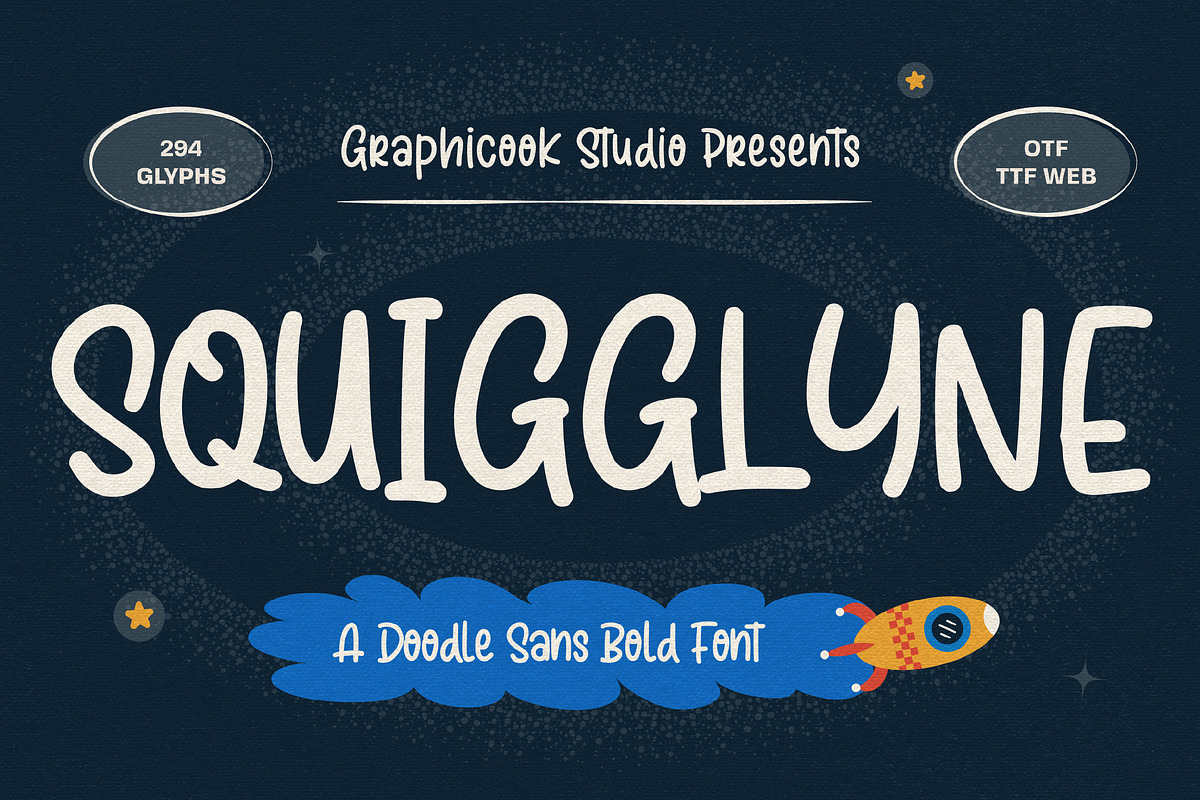 Squigglyne, a Handwritten Font by graphicook (Photo 1 of 10)