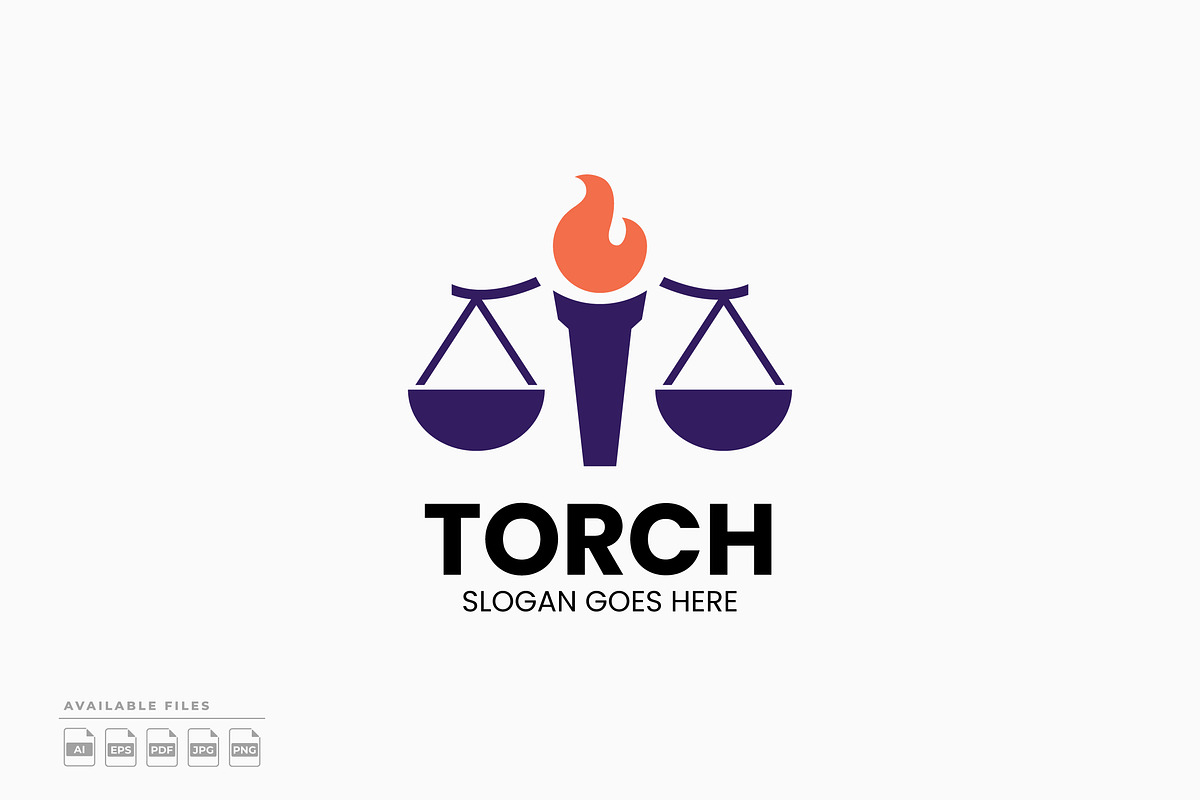 Torch Law Firm Logo, a Branding & Logo Template by Zeer Graphic