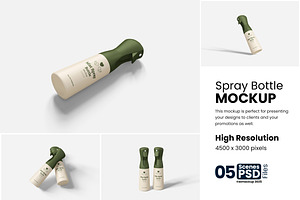 Spray Bottle Mockup, a Product Mockup by bimockup