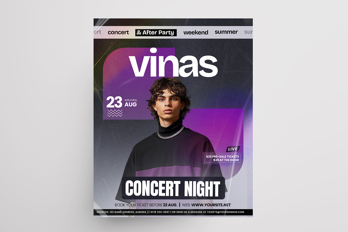 8 Event Instagram Flyers Templates, a Social Media Template by PixelsDesign (Photo 3 of 10)