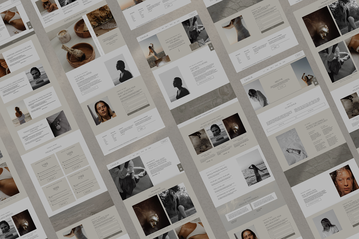 Beige Squarespace Website Template preview 6