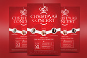 Red Christmas Concert Flyer Template, a Flyer Template by Godserv Designs (Thumbnail 2 of 5)