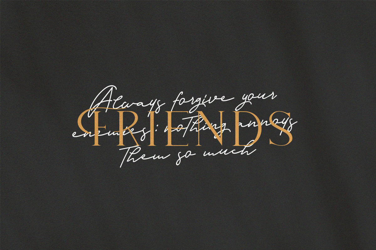 Anetha Faith Signature Font Duo preview 7