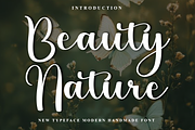 Beauty Nature, a Handwritten Font by InermediaSTUDIO (Thumbnail 1 of 8)
