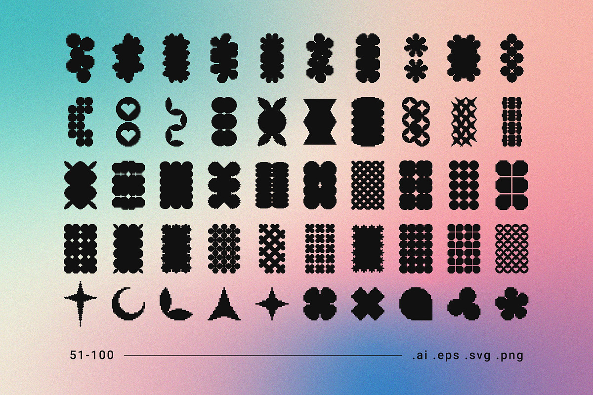Pixel Shape Masks | Overlay Pack, a Graphic by stasylionet (Photo 6 of 10)