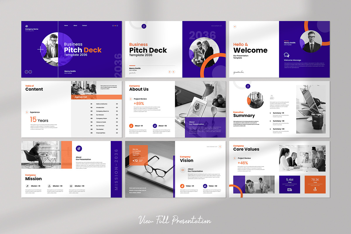 Pitch Deck Presentation Template, a Presentation Template by StyleArt (Photo 4 of 7)