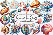 Ocean Sea Shell Sublimation PNG, a Graphic by CitraGraphics (Thumbnail 1 of 4)