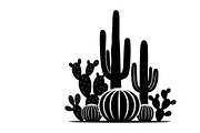 collection desert cactus silhouettes, an Illustration by Amazin_art (Thumbnail 13 of 33)