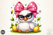 Watercolor Cute Baby Duck PNG, an Illustration by Libby Wishes (Thumbnail 1 of 5)