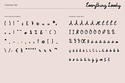 Everything Lovely Script Font, a Script Font by Youandigraphics (Thumbnail 10 of 12)
