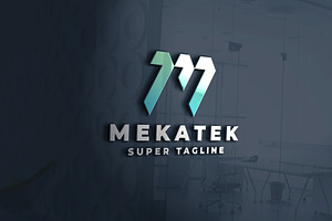 Mekatek Letter M Logo, a Branding & Logo Template by Design_Planet