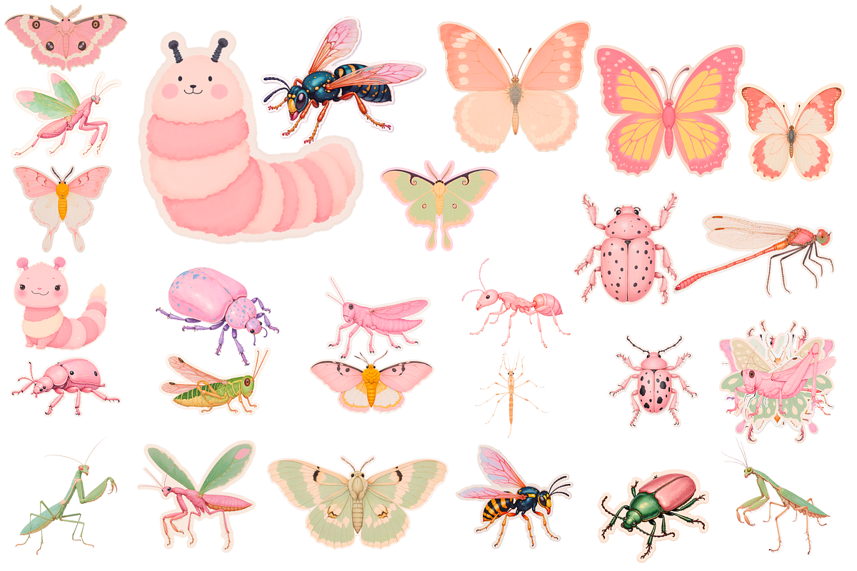 Botanical Bug Clipart Set, an Object Illustration by Jakayla Digital Co (Photo 7 of 7)