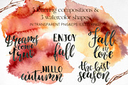 Fall Watercolor autumn flowers, a Seasonal Illustration by Yuliya Derbisheva (Thumbnail 9 of 9)