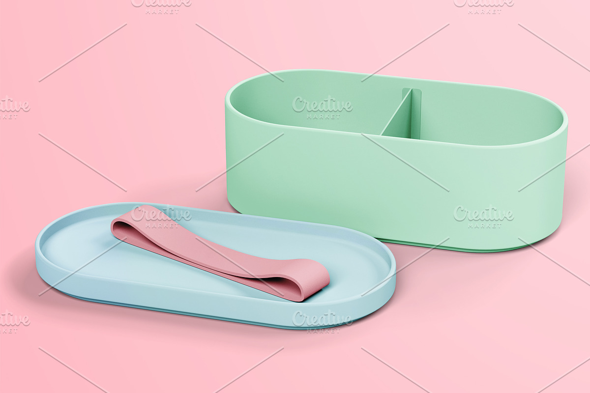 BAMBOO LUNCHBOX MOCKUP (only color), a Product Mockup by Moonlight Creative (Photo 8 of 8)