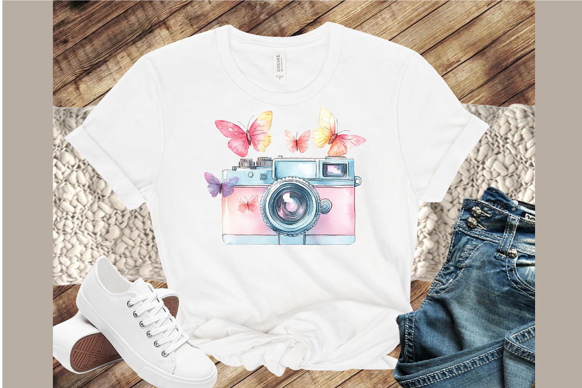 Watercolor Cameras Clip Art, an Illustration by Sublimation Artist (Photo 4 of 6)