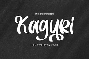 Kaguri - Handwritten Font