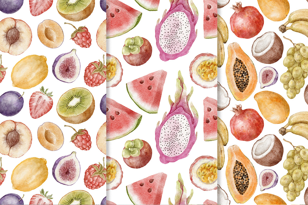 Fruits clipart png watercolor, a Food Illustration by TheCuteShop (Photo 8 of 11)