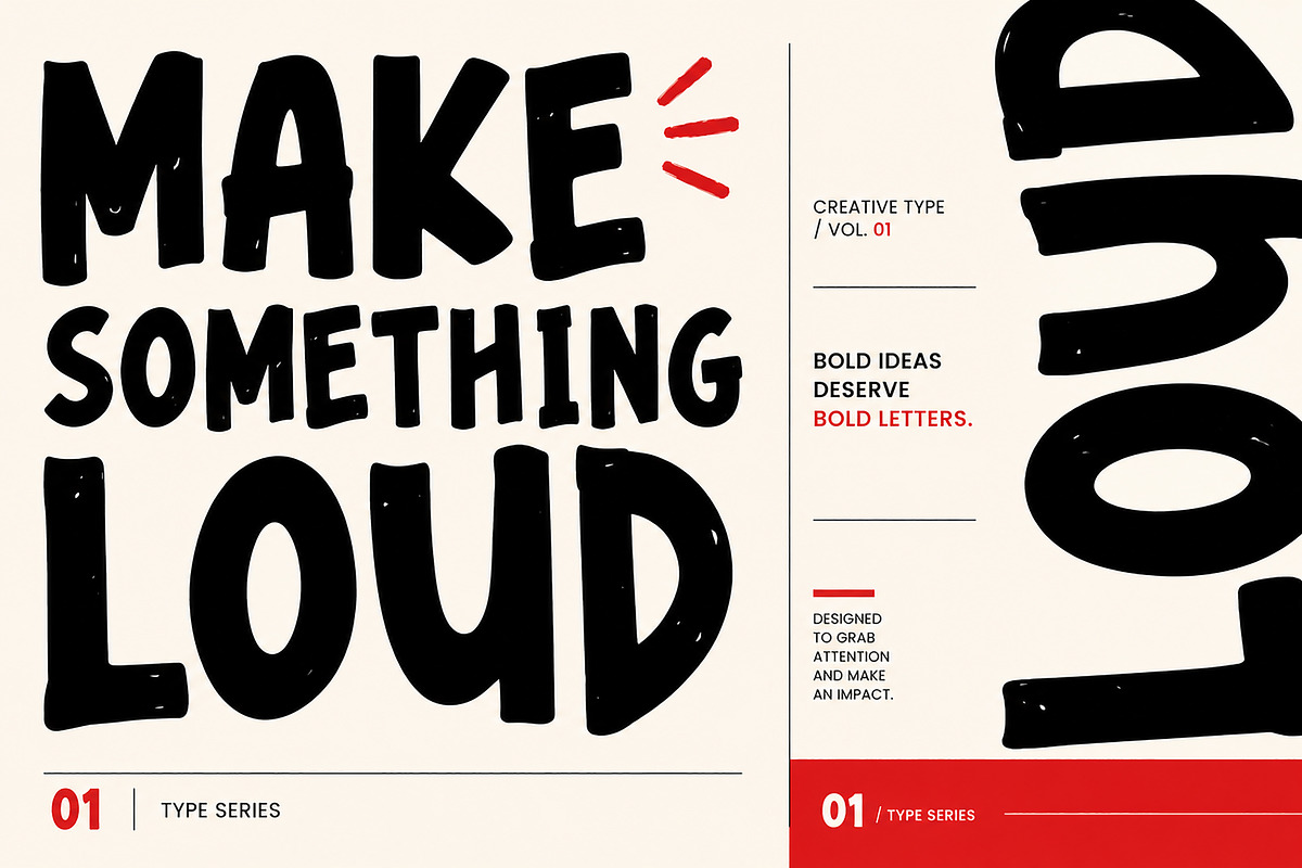 Hyper Block – Bold Display Font, a Script Font by Wow Magic (Photo 4 of 6)