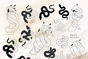 Collection of snakes in hands, an Animal Illustration by Siriliadka Dreams (Thumbnail 3 of 9)