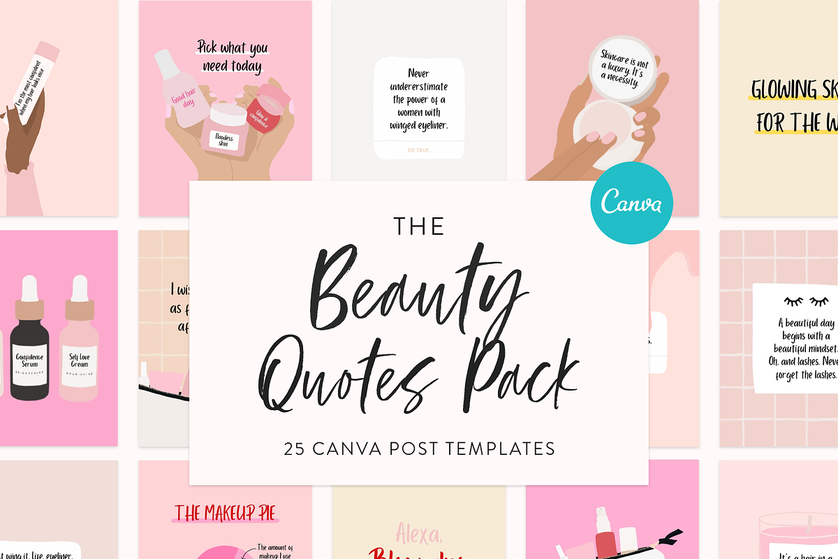 Beauty Instagram Template Bundle, a Social Media Template by My Social ...