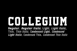 Collegium - 10 fonts