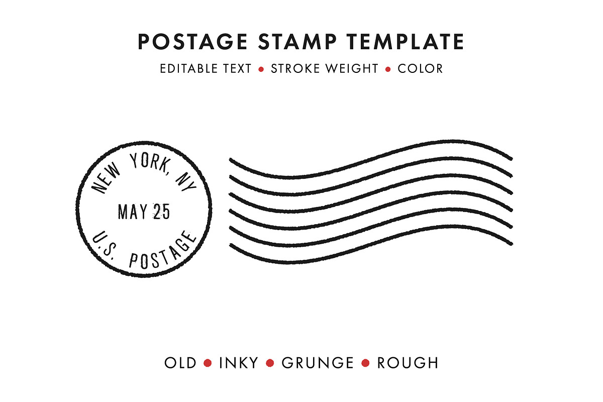 Postage Stamp Template Set (Updated), an Object Graphic by Krafti Lab (Photo 2 of 14)