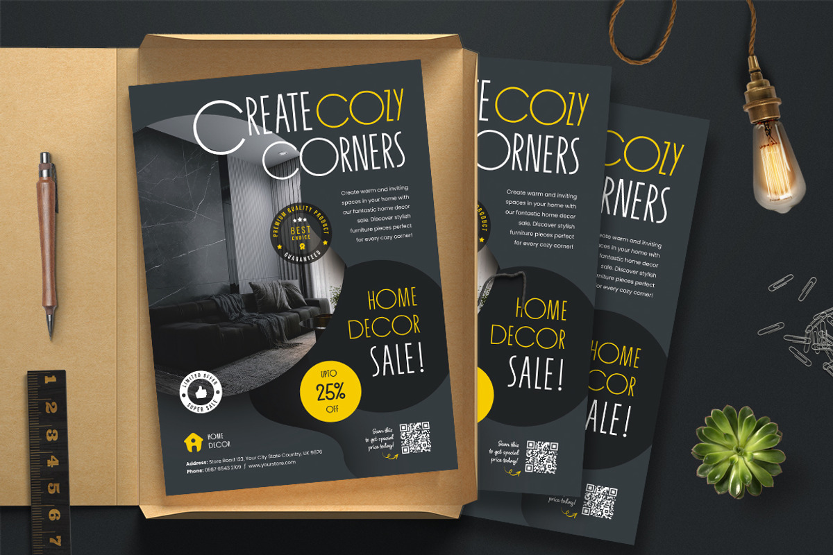 Home Decor Interior Sale Flyer, a Flyer Template by Boostock (Photo 2 of 4)