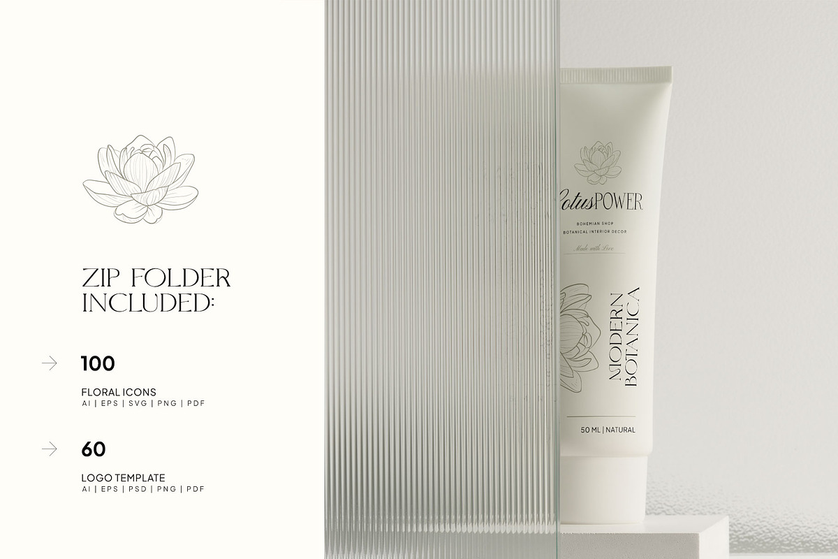 Modern Botanica | Logo Kit, a Branding & Logo Template by KetteCreate (Photo 3 of 18)